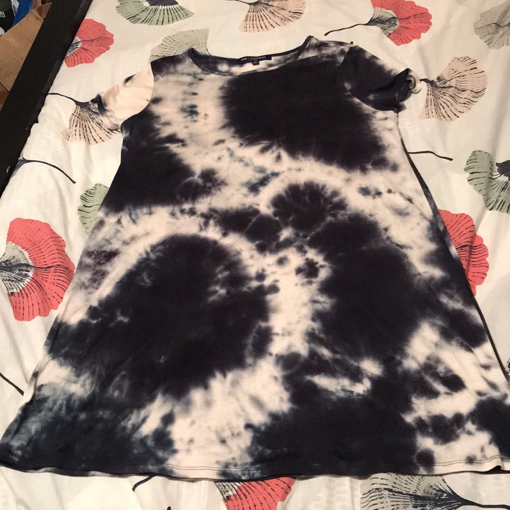 Tie Dye Midi T-shirt Dress